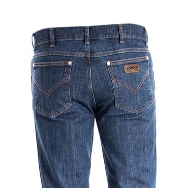 Calça Jeans Masculina Básica/Tradicional Com Elastano 1407 - Dock's Western