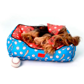 Cama Emporium Distripet Beisebol Azul para Cães e Gatos - imagem adicional