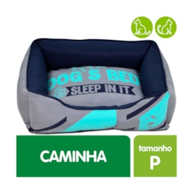 Cama Emporium Distripet Dogs Bed Cinza e Verde Cães e Gatos - imagem adicional