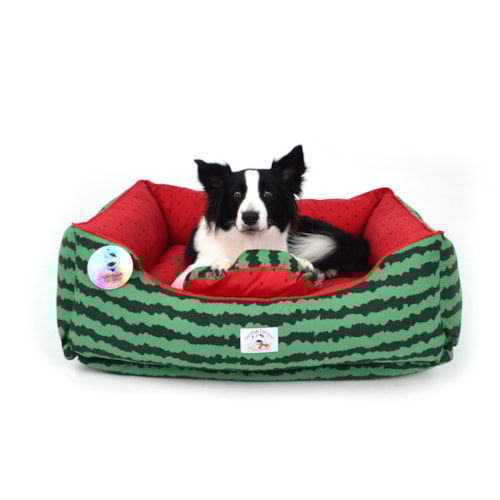 Cama Melancia Distripet Verde e Vermelha M