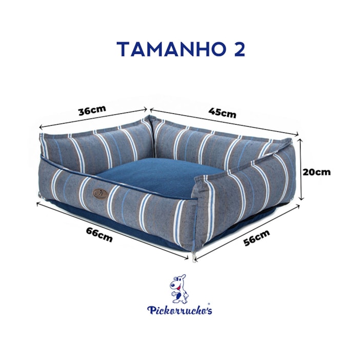 Cama Pickorruchos Risk Azul para Cães e Gatos