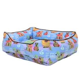 Caminha para Cachorro Estampa Capivara Distripet Azul GG