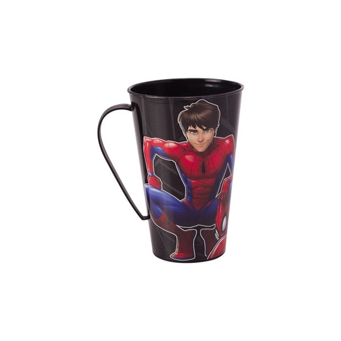 Caneca Plástica Plasúltil Homem Aranha 500ml 