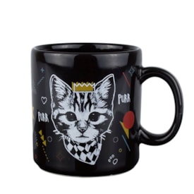 Caneca Preta Gato Gente Legal