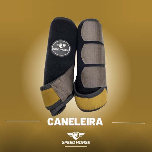 Caneleira Dianteira Para Equinos Speed Horse Coyote Ref 3385