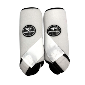 Caneleira Traseira para Equinos Speed Horse Collor Branca Ref 3382