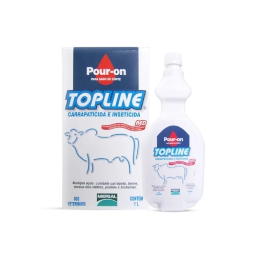 Carrapaticida Topline Pour-On à Base de Fipronil a 1% Uso Veterinário 