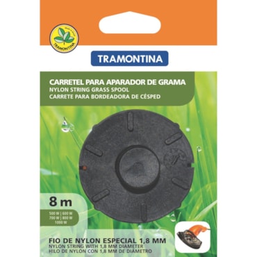 Carretel para Aparador de Grama Tramontina 1 Fio de Nylon 1,8 mmx8m  