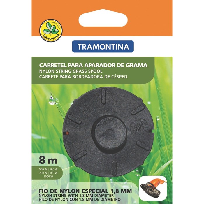 Carretel para Aparador de Grama Tramontina 1 Fio de Nylon 1,8 mmx8m  