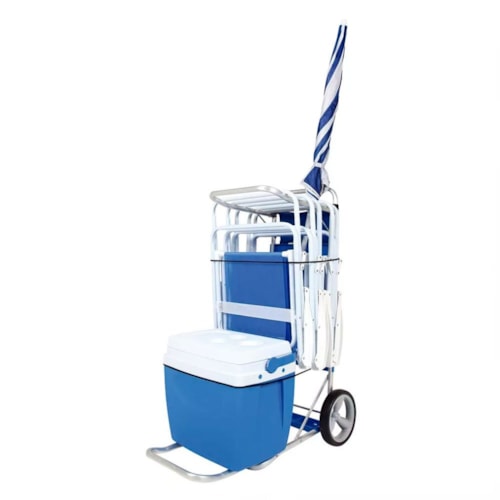 Carrinho de Praia Com Avanço Para Caixa Térmica - Mor