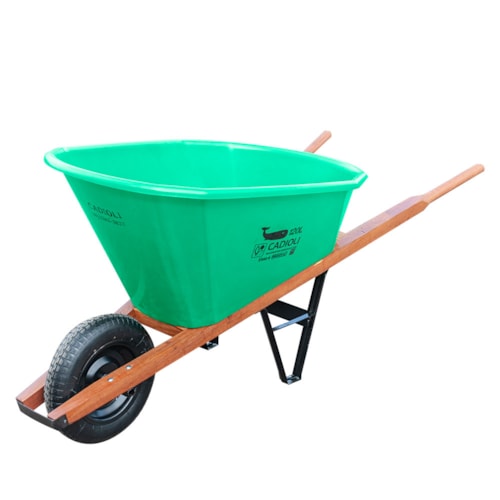 Carriola Tipo Baleia Caçamba De Polietileno 120 Litros - Cadioli