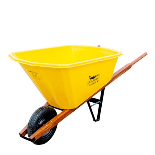 Carriola Tipo Baleia Caçamba De Polietileno 150 Litros - Cadioli