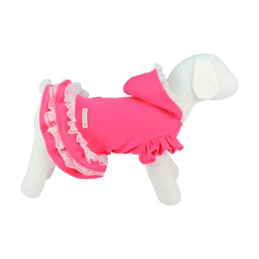 Casaco Bonito pra Cachorro Borboleta Pink Capuz para Cães