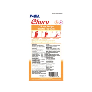 Churu Purê para Gatos Sabor Frango 4 Sachês de 14 g Cada - imagem adicional