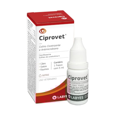 Ciprovet Labyes Colírio para Cães e Gatos 5ml