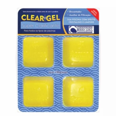 Clear Gel Super Clarificante Auxiliar de Filtração Para Piscinas 100g