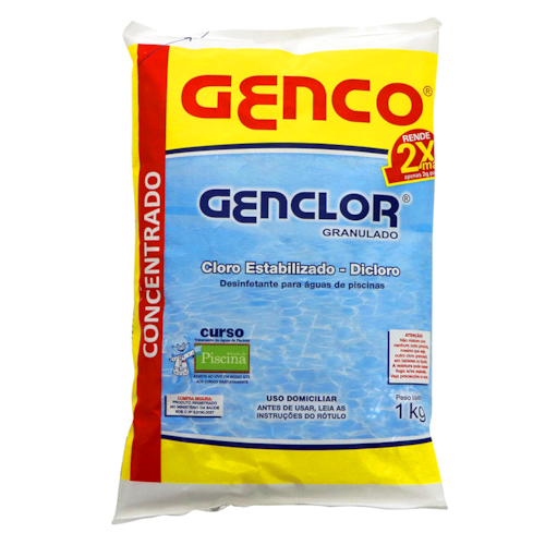 Cloro Granulado Genco Genclor para Piscina 1kg