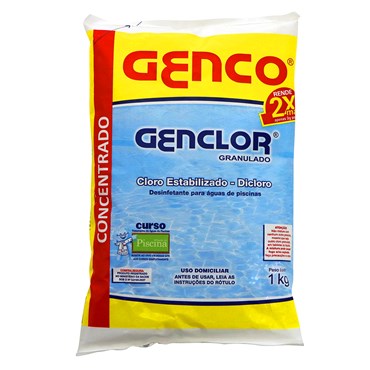 Cloro Granulado Genco Genclor para Piscina 1kg
