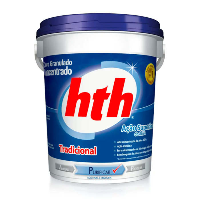 Cloro HTH Concentrado Tradicional Purificador de Água 1kg