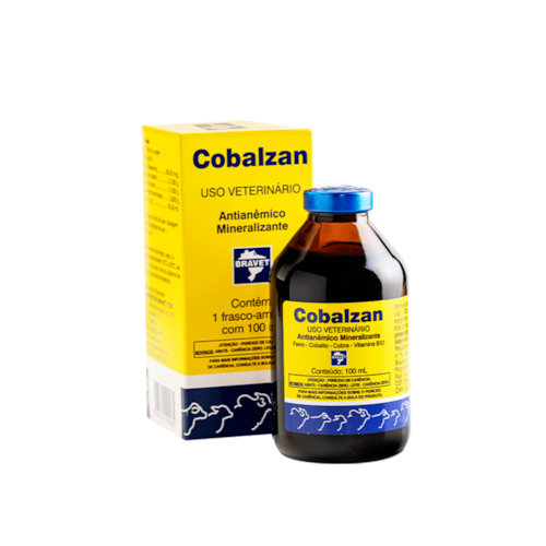 Cobalzan Injetável Bravet 100ml – Mineralizante Hematínico para Bovinos