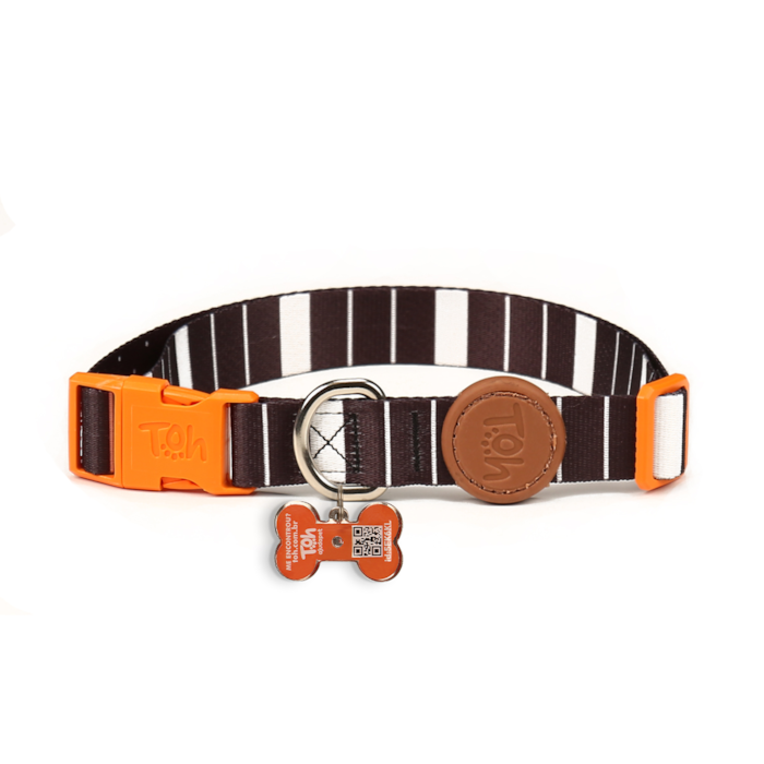 Coleira Avulsa Toh Com Tag ID QR Code Eclipse Tamanho PP