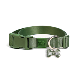 Coleira Avulsa Toh Com Tag ID QR Code Florest Tamanho M