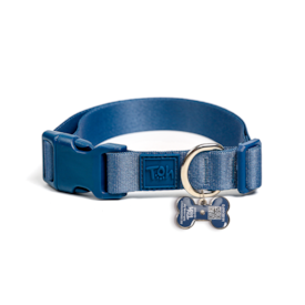 Coleira Avulsa Toh Com Tag ID QR Code Marine Tamanho P