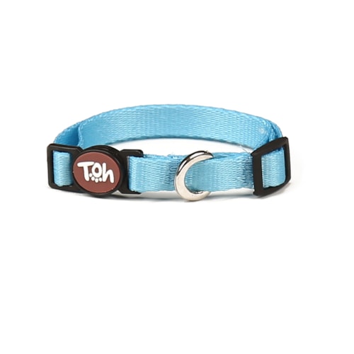 Coleira de Gato Toh Fecho Abre Fácil Azul