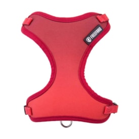 Coleira Peitoral Air Flat Freefaro Bordô para Cães