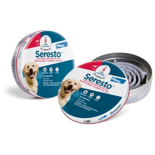 Coleira Seresto Antipulga e Carrapato para Cães Acima de 8kg - imagem adicional
