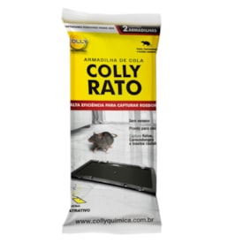 Colly Rato - Ratoeira Adesiva Sem Veneno com 2 Placas de Cola