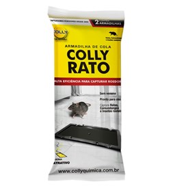 Colly Rato - Ratoeira Adesiva Sem Veneno com 2 Placas de Cola