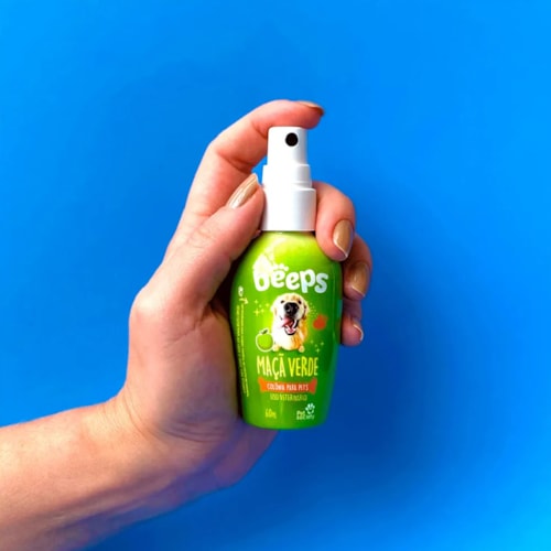 Colônia Beeps Beeps para Cães e Gatos Maçã Verde 60ml - imagem adicional