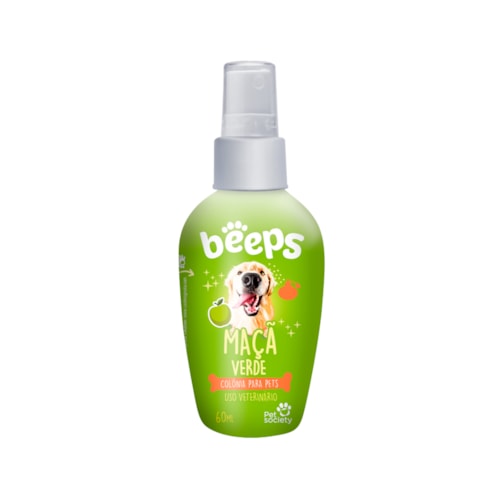 Colônia Beeps Beeps para Cães e Gatos Maçã Verde 60ml