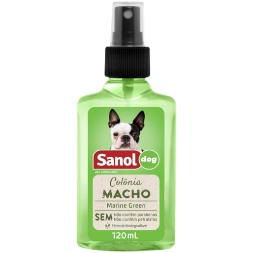 Colônia Para Pêlos De Cães Sanol Dog Macho 120ML