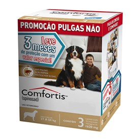 Combo Antipulgas Comfortis Elanco para Cães de 27 a 54 kg 1620 mg