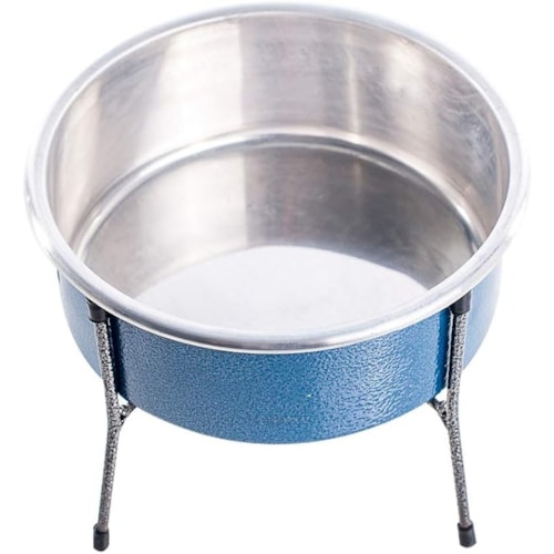Comedouro / Bebedouro Aramado Simples Pequeno 1,5 Litros Azul - NF Pet