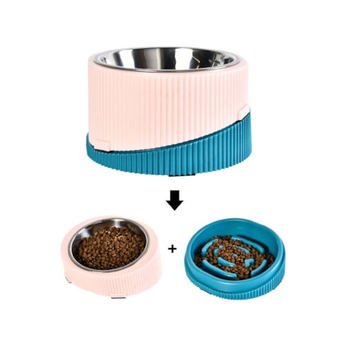 Comedouro/Bebedouro com Pote 2x1 Chalesco