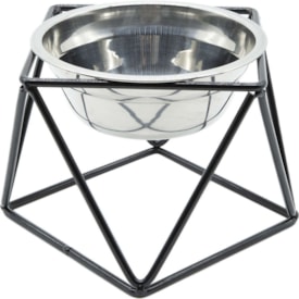 Comedouro / Bebedouro Design Ergonômico Médio 900 ml Inox - NF Pet - imagem adicional