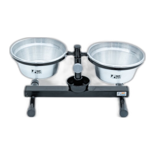 Comedouro / Bebedouro Premium Antiformiga em Inox 1,2 L - NF Pet