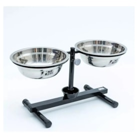 Comedouro / Bebedouro Premium Antiformiga em Inox 2,5 L - NF Pet