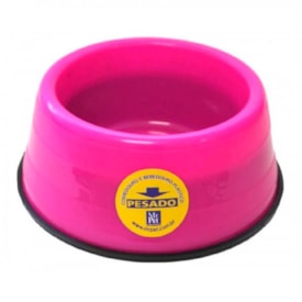 Comedouro Pesado para Cães Filhotes MR Pet 450 ml Rosa
