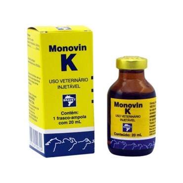 Complexo Concentrado de Vitamina Monovin K Injetável Uso Veterinário 20 ml 