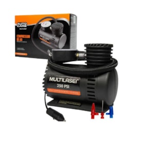 Compressor de Ar Multilaser 12V Vazão 15L/Min 250 PSI 3 Bicos - AU601