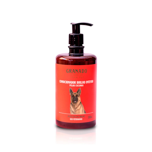 Condicionador Granado para Cães e Gatos Brilho Intenso Pelos Escuros 500 ml