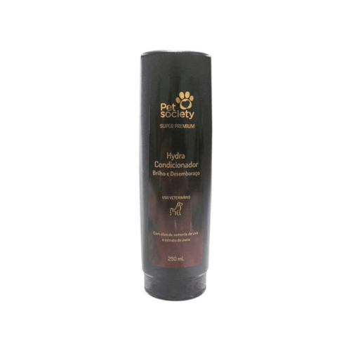 Condicionador Hydra Brilho e Desembaraço Super Premium para Cães e Gatos 290 ml - Pet Society