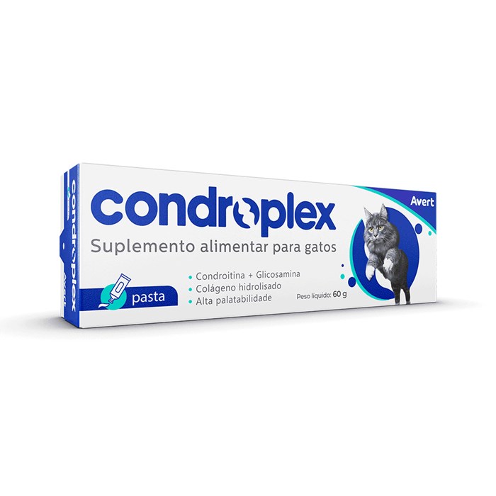 Condroplex Pasta Palatável para Gatos Condroitina + Glicosamina 60 g