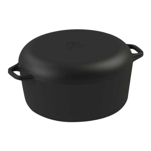 Conjunto Multiuso Caçarola Mais Frigideira de Ferro Fundido Fundição Libaneza Nº 26