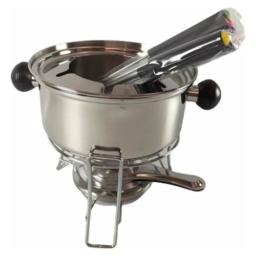 Conjunto para Foundue em Aço Inox 10 Peças Casita