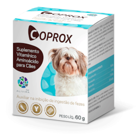 Coprox Inibi a Ingestão de Fezes Suplemento Nutricional para Cães 60 g